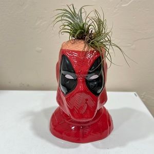 Marvel Deadpool Ceramic Chia Planter Vase with Live Airplants